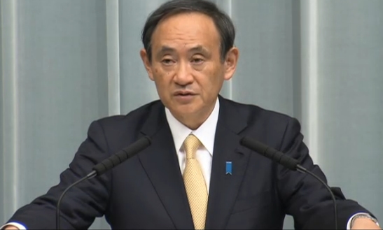 资料图:日本官房长官菅义伟。  安倍政府多名高官承诺慎用保密法不损害知情权